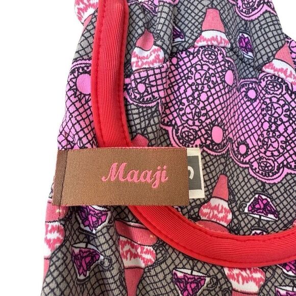 Maaji Long Dress in Shiver Me Timbers Womens Reversible‎ Swim Dress Size Small - Picture 8 of 12